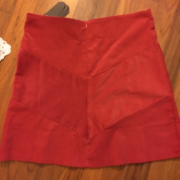 Rust Corduroy Skirt - Picture 2 of 3